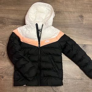 Girls small Nike black/pink/white jacket